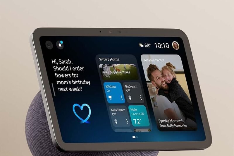 Amazon Echo Show 8 (newest model), Vibrant HD 8.7″ display with spatial audio, Designed for Alexa+, Graphite